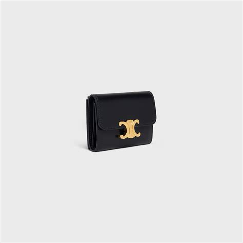 celine compact wallet|celine triomphe wallet.